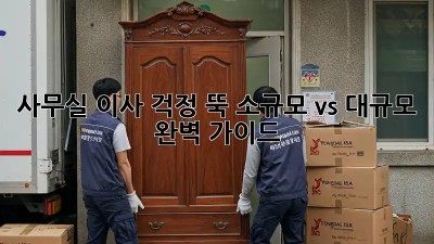 사무실 이사, 걱정 뚝! 소규모 vs 대규모 완벽 가이드